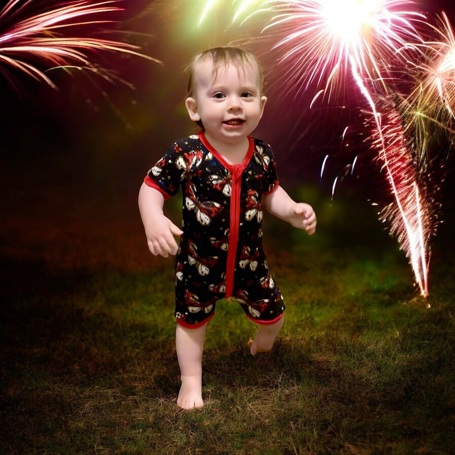 Firework Flutters Bamboo Shortie