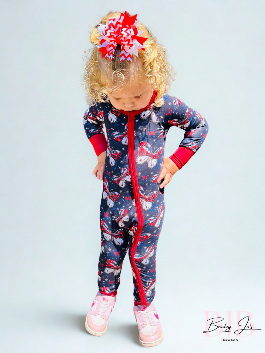 Firework Flutters Bamboo Romper