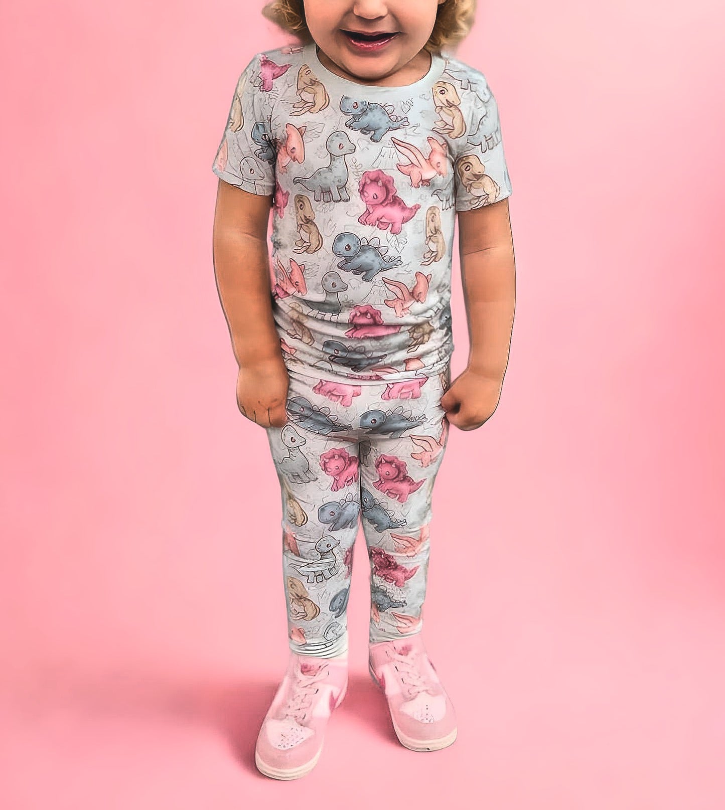 Wild Dinos Bamboo Two Piece Set