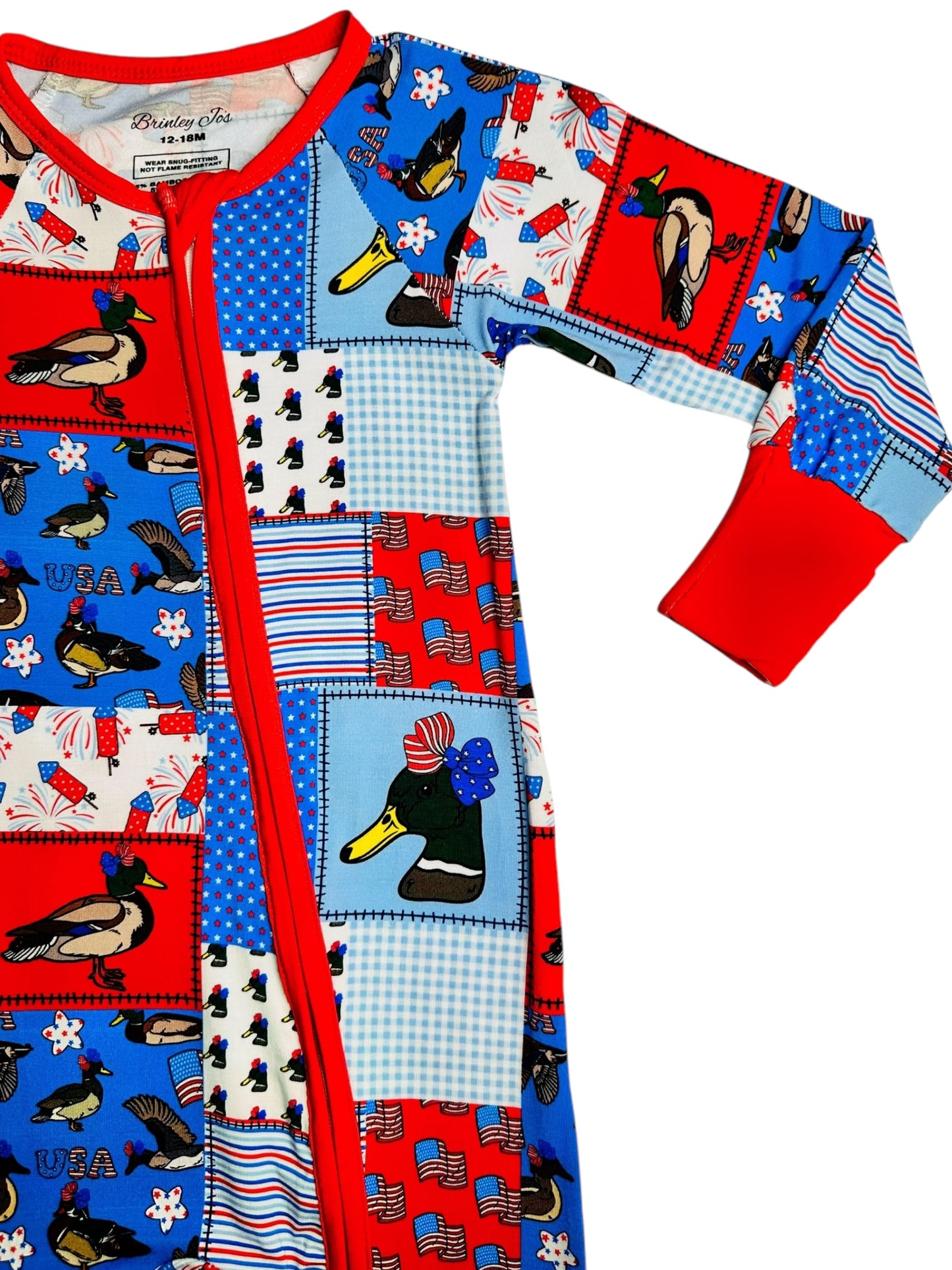 Lil' FireQUACKer Bamboo Romper