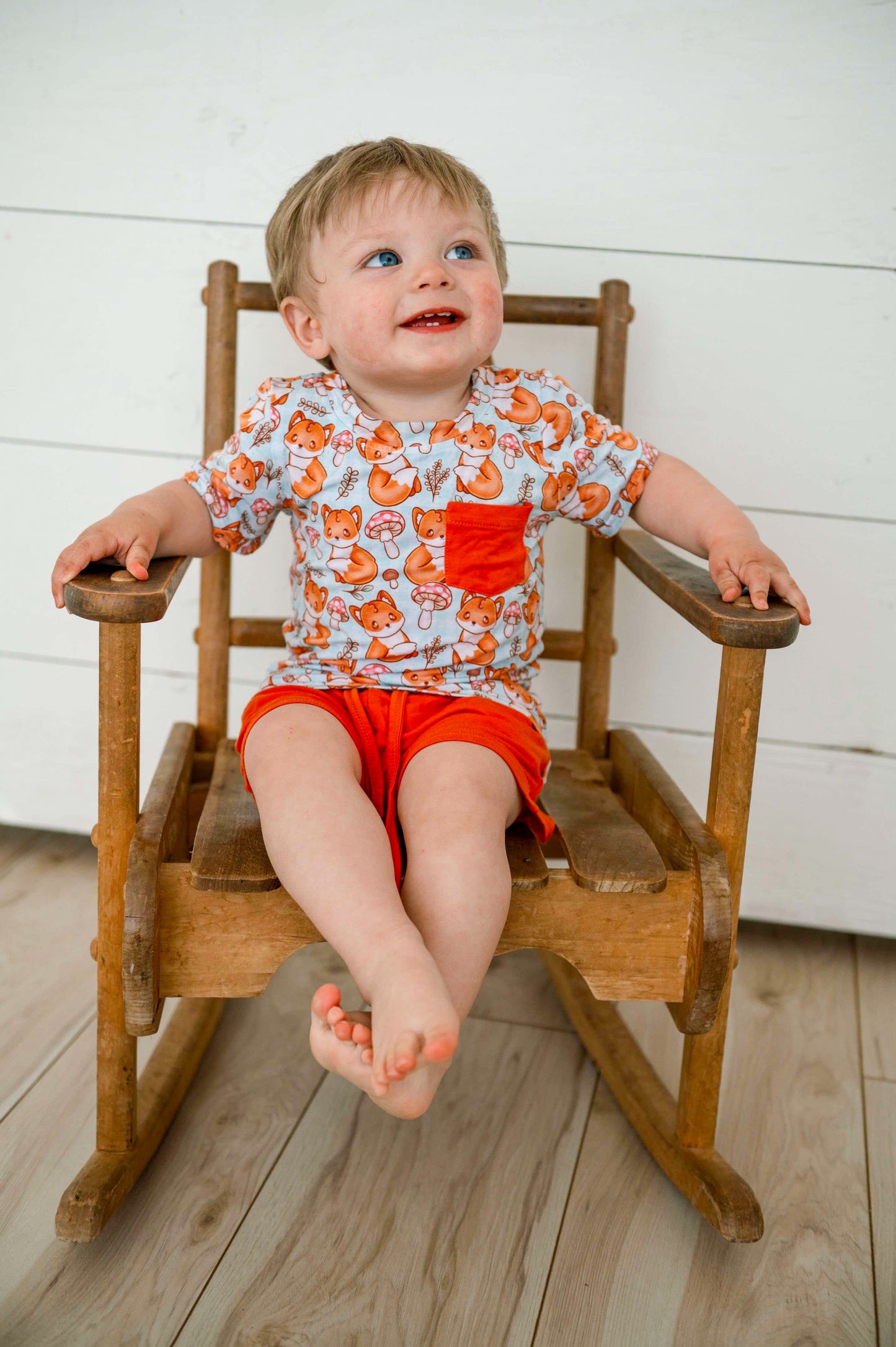 Wild Fox Bamboo Pocket Tee & Short Set