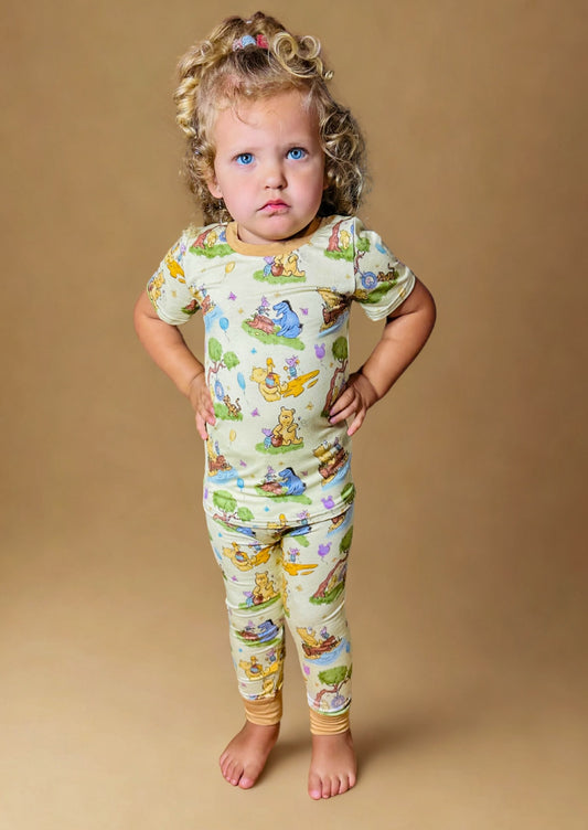Woodland Friends Bamboo Two Piece Pajama Set