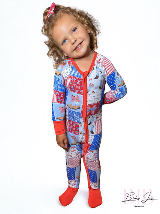 Star-Spangled Sweetheart Bamboo Romper