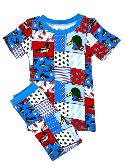 FireQUACKer Bamboo Two Piece Short Set