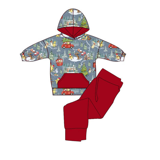 Winter Woodlands Bamboo Jogger Set