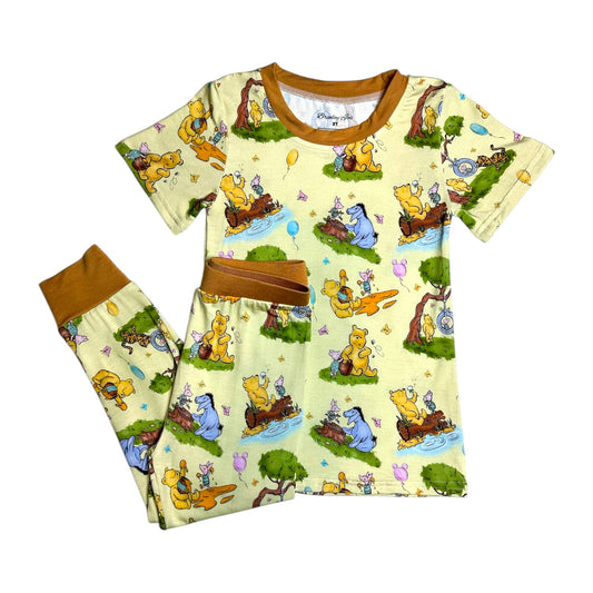Woodland Friends Bamboo Two Piece Pajama Set