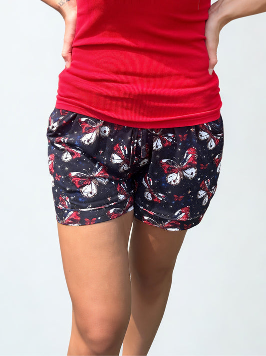 Firework Flutters Adult Bamboo Shorts