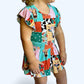 Patchwork Pasture Bamboo Twirl Dress with Bodysuit & Snaps