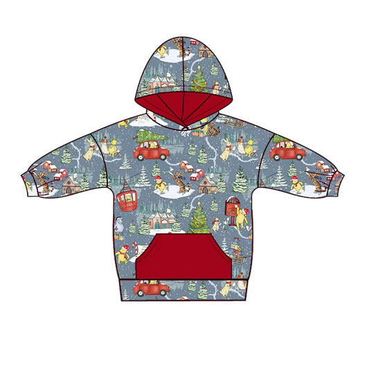 Winter Woodlands Bamboo Adult Hoodie