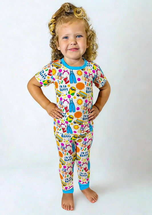 Learning is Fun Bamboo Two Piece Pajama Set