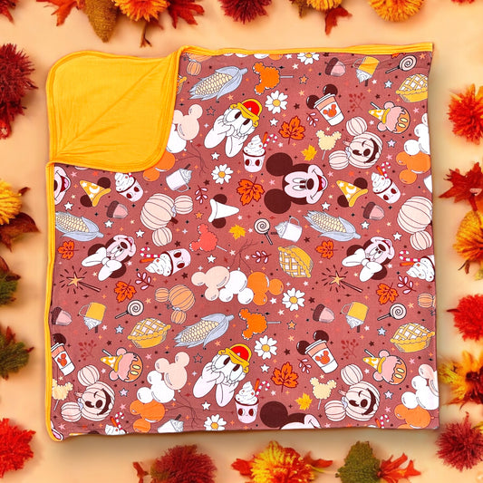 Pumpkin Patch Pals Bamboo Blanket