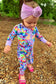 Rainbow Flutters Bamboo Romper
