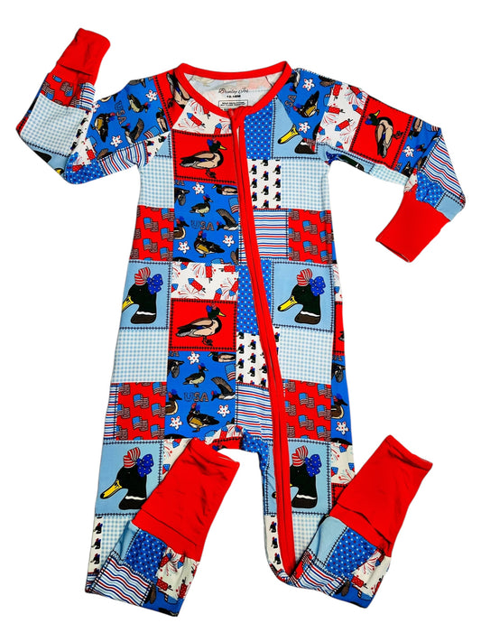 Lil' FireQUACKer Bamboo Romper