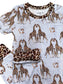 Love you Long Time Short Sleeve Two Piece Bamboo Pajama Set