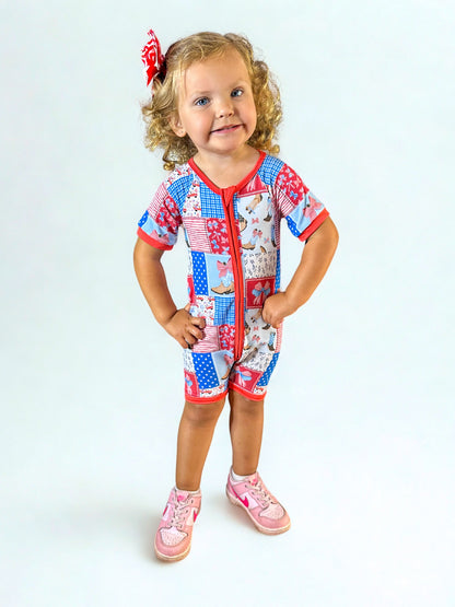 Star-Spangled Sweetheart Bamboo Shortie