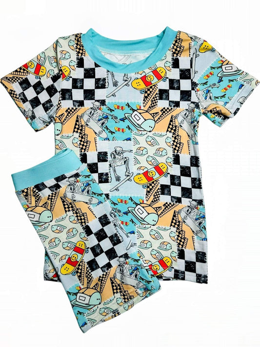 Skater Boy Bamboo Two Piece Short Sleeve & Short Set