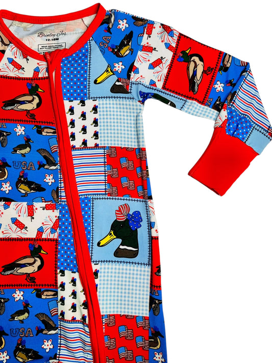 Lil' FireQUACKer Bamboo Romper