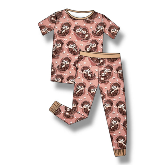 Wild Otters Bamboo Two Piece Set