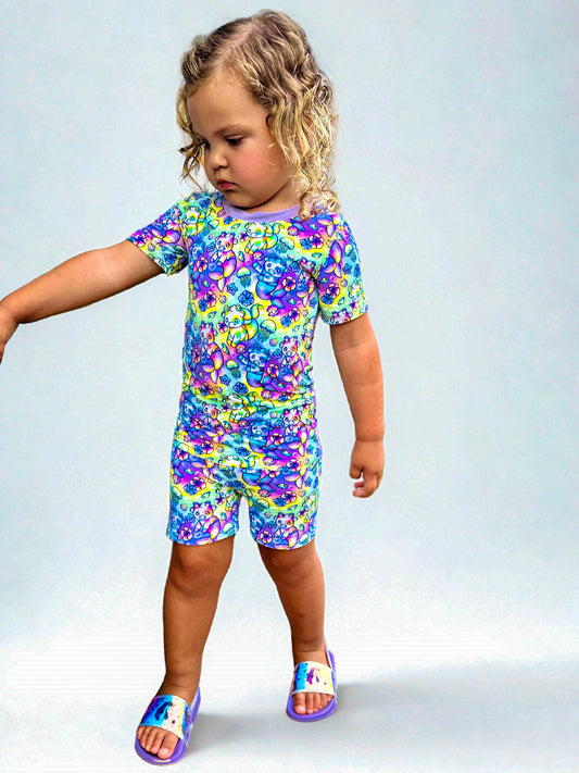 Moomaid Bamboo Short Sleeve & Shorts Two Piece Set