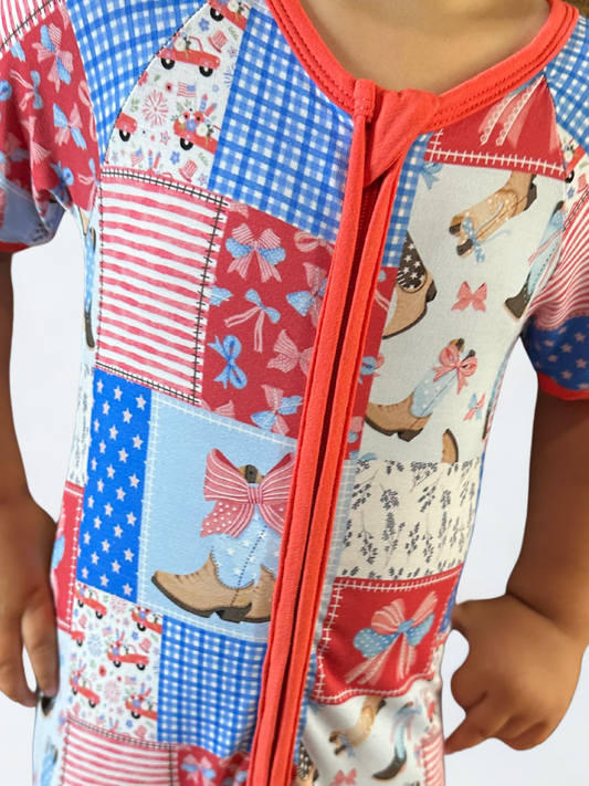 Star-Spangled Sweetheart Bamboo Shortie