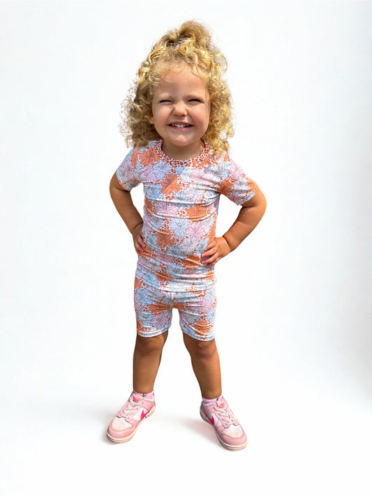 Leopard Lily Bamboo Two Piece Short Sleeve & Short Set