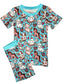 Farming Fun Short Sleeve & Shorts Bamboo Two Piece Set