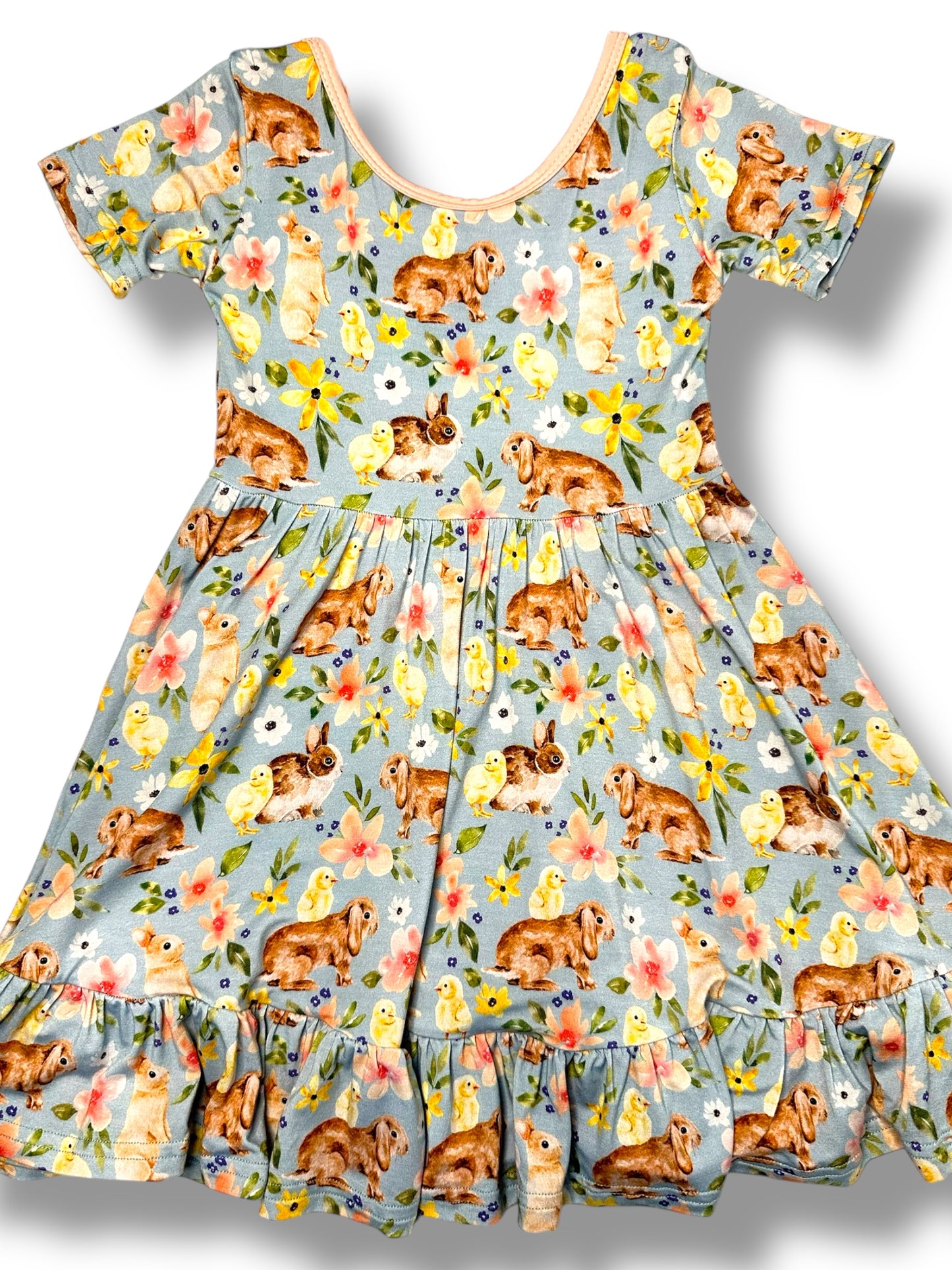 Bunny Blooms Twirl Dress