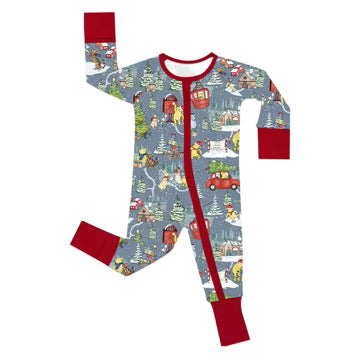 Winter Woodlands Bamboo Romper