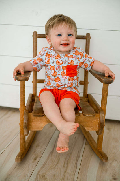 Wild Fox Bamboo Pocket Tee & Short Set