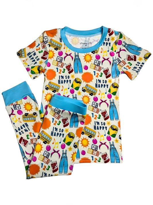 Learning is Fun Bamboo Two Piece Pajama Set