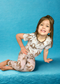 Love you Long Time Short Sleeve Two Piece Bamboo Pajama Set