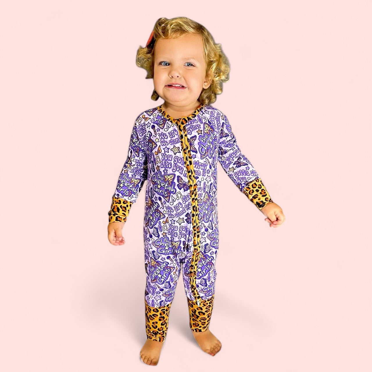 Cheetah Sisters Romper