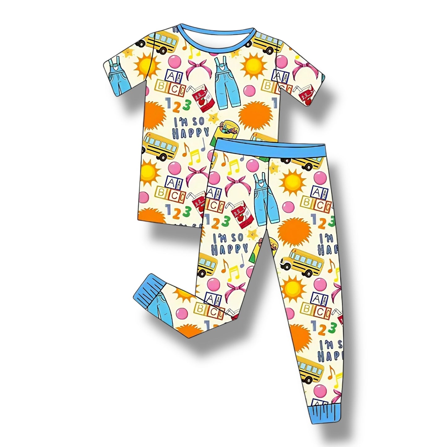 Learning is Fun Bamboo Two Piece Pajama Set