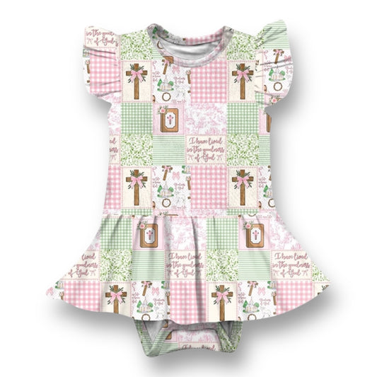 The Goodness of God Twirl Dress With Bodysuit & Snaps