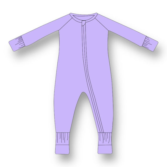 Lavendar Solid Romper