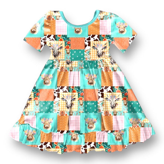 Patchwork Pasture Twirl Dress